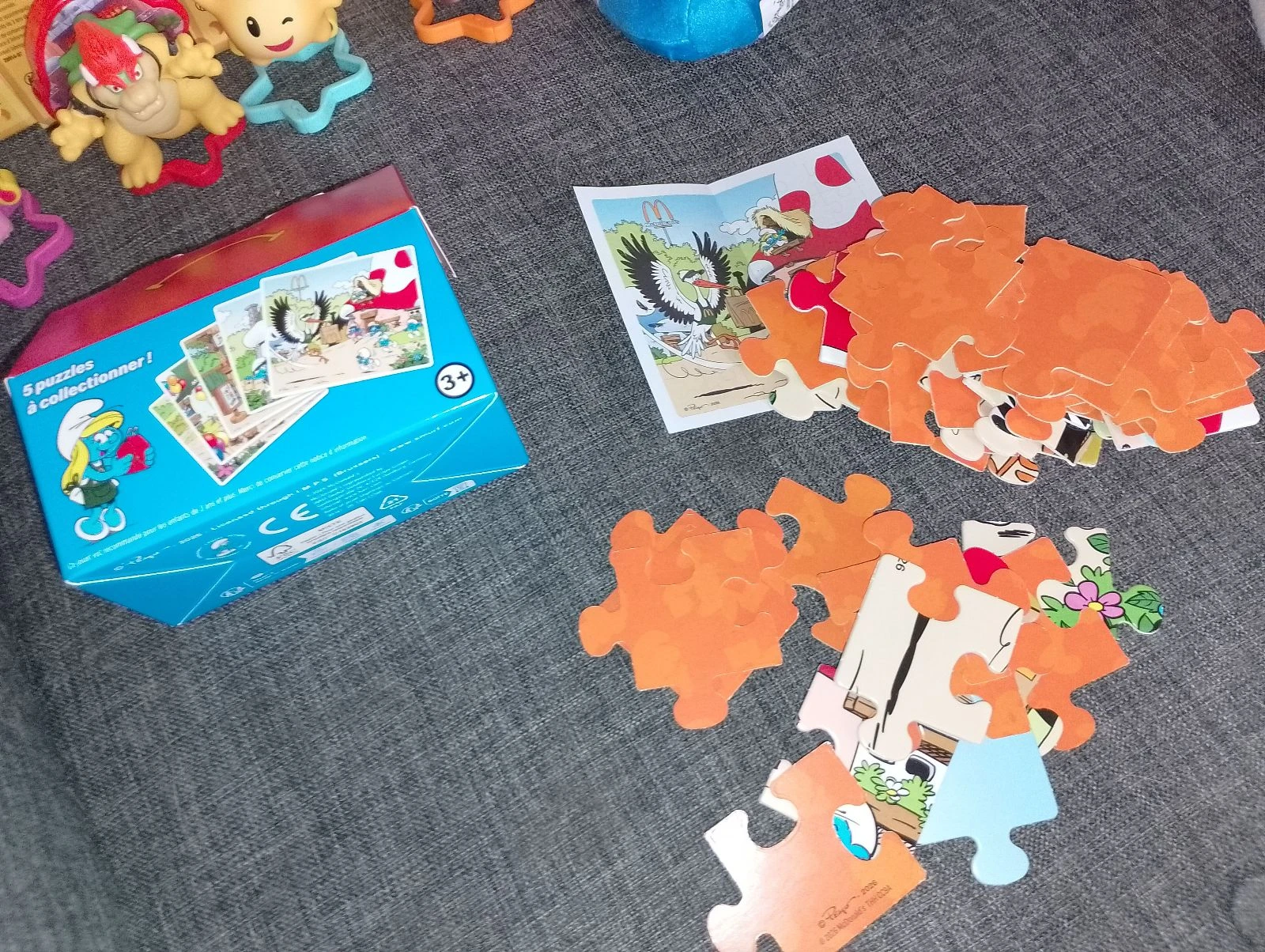 Brinquedos McDonald's Happy Meal e quebra-cabeças Smurfs – photo 5